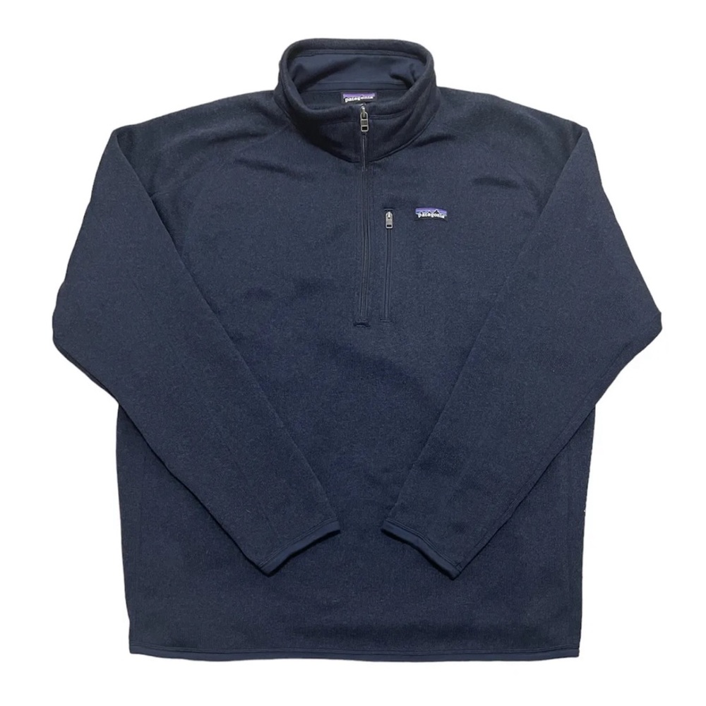 PATAGONIA BETTER SWEATER FLEECE JACKET MEN’S XXL NAVY BLUE 1/2 ZIP PULLOVER